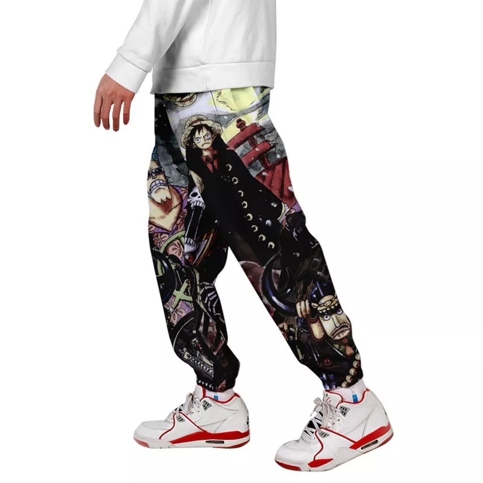 One piece pantalon jogging luffy zoro chopper