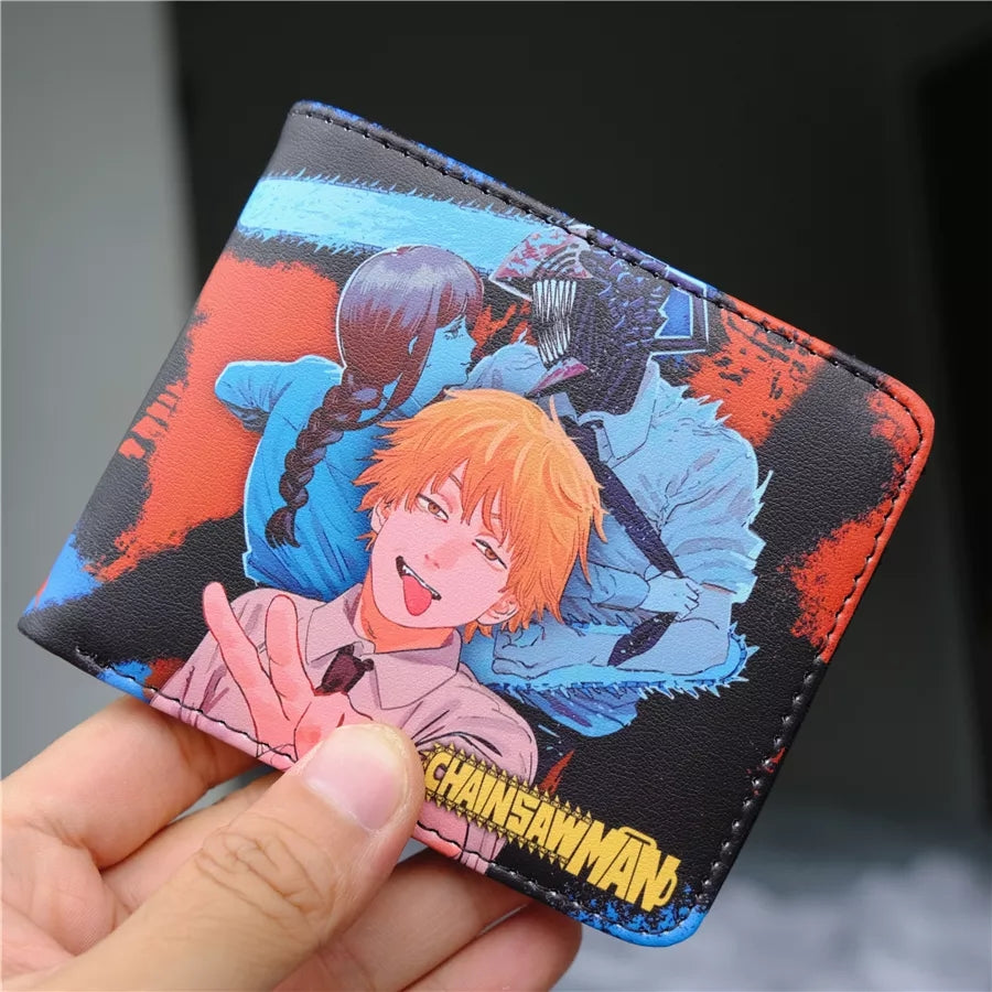 Porte monnaie chainsaw man portefeuille denji