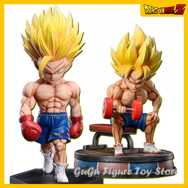 Dragon ball figurine son gohan sayan 2 boxeur statuette decoration