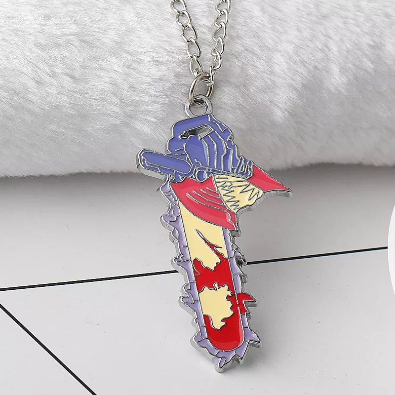 Chainsaw man ensemble collection 2 portes clef et 1 pendentif