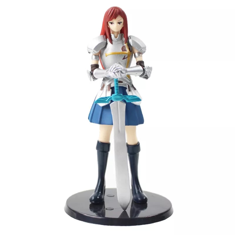 Figurines fairy tail lot de 4 pieces statuette collection manga 15 cm