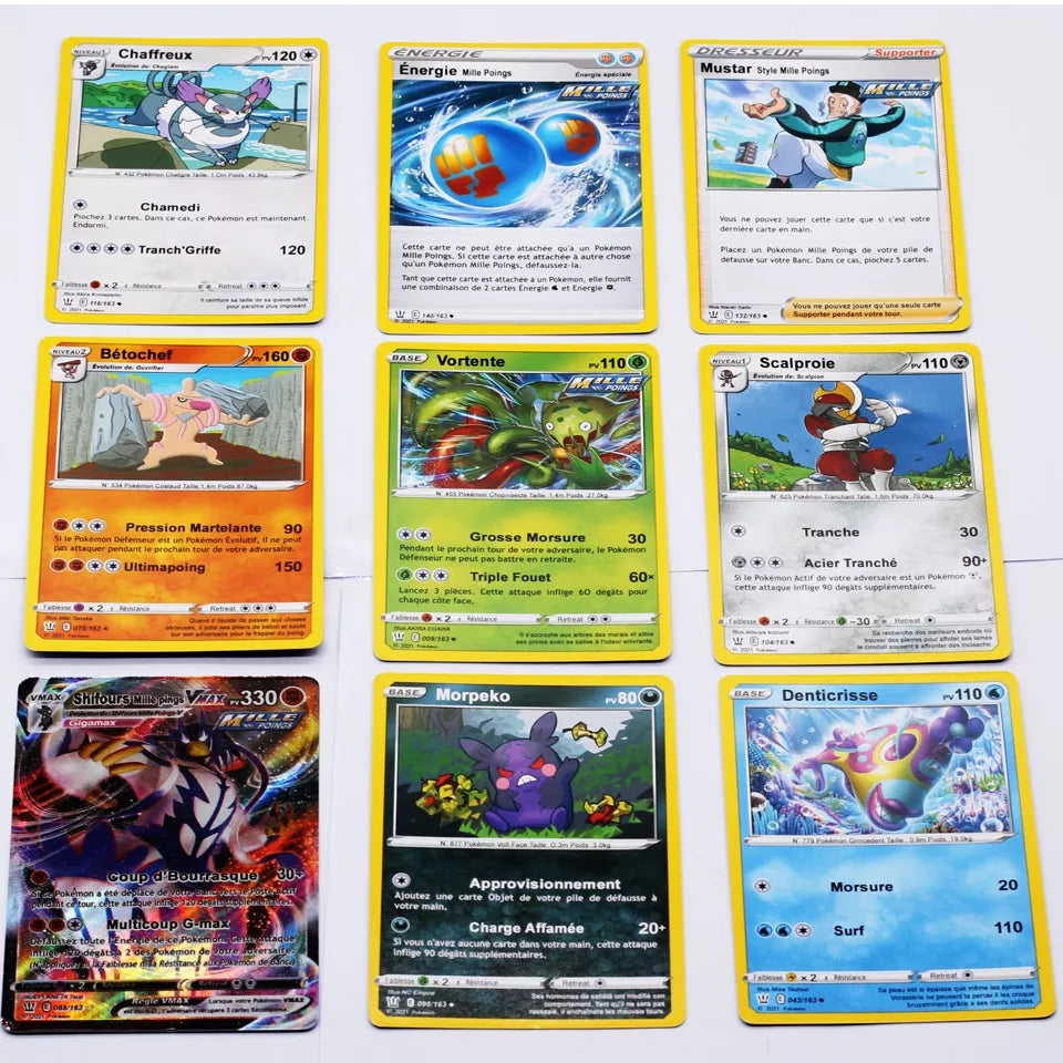 Carte pokemon pack booster complet scéllé 36 sachets de 10 cartes versions francaises