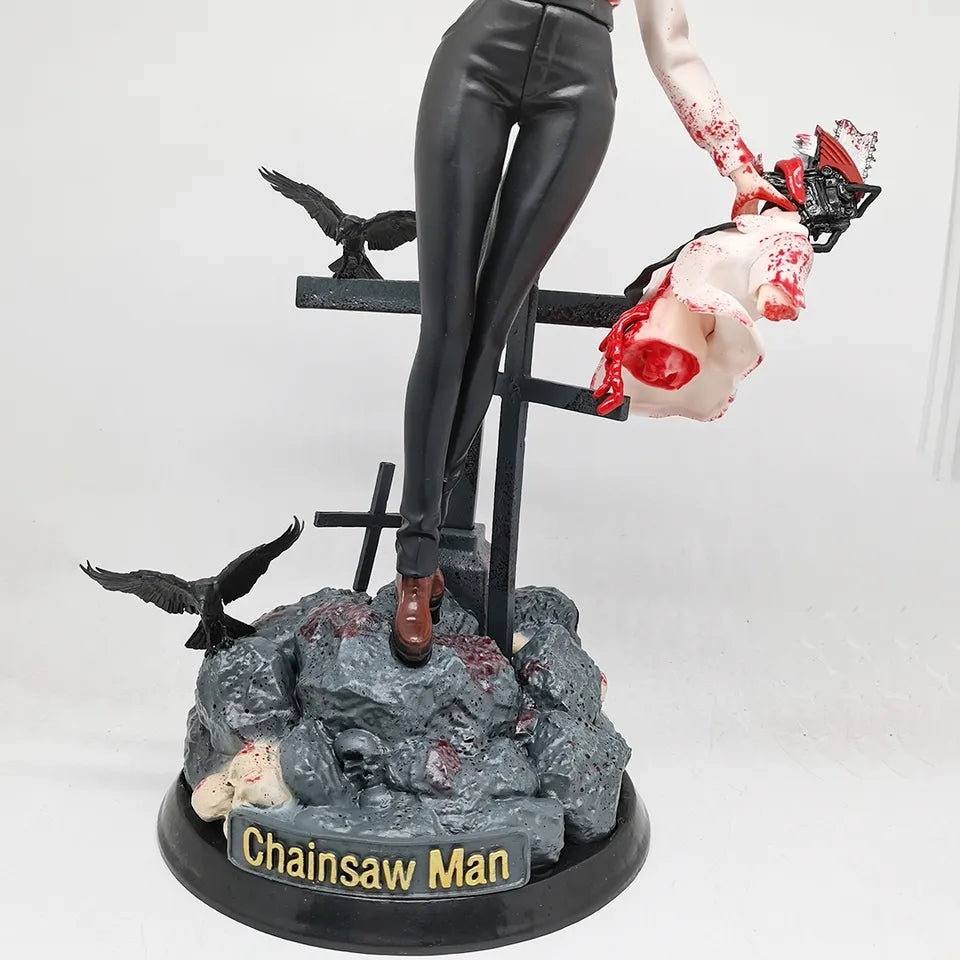 Figurine chainsaw man denji et makima 39cm

2 buste interchangeable 