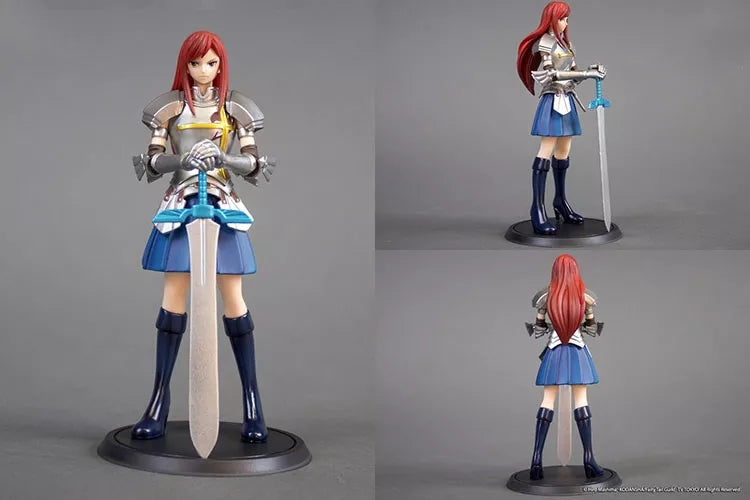 Figurines fairy tail lot de 4 pieces statuette collection manga 15 cm