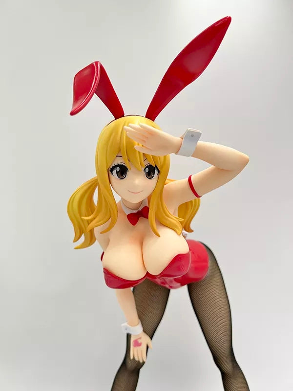 Fairy tail figurine sexy lucy heartfila statuette decoration collection manga