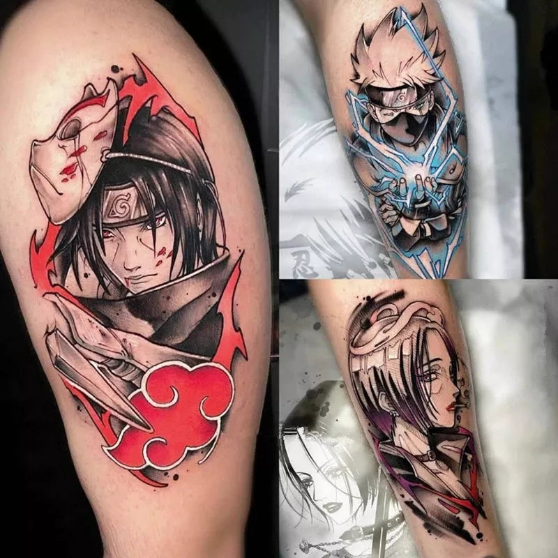 Tatouage naruto stickers temporaire lot 20 tatoo