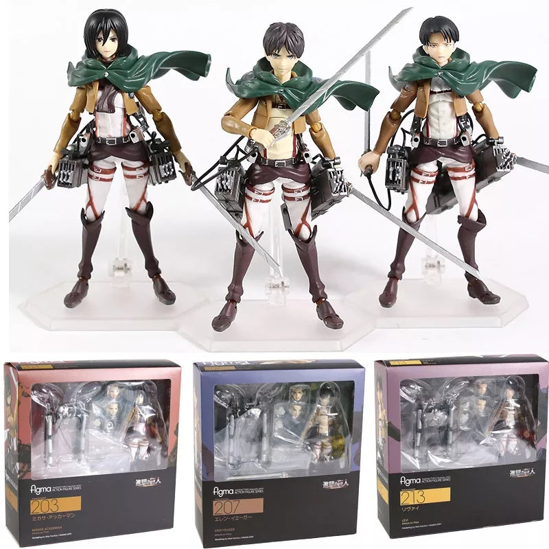 Figurine mikasa l'attaque des titans statuette collection manga shingeki no kyojin