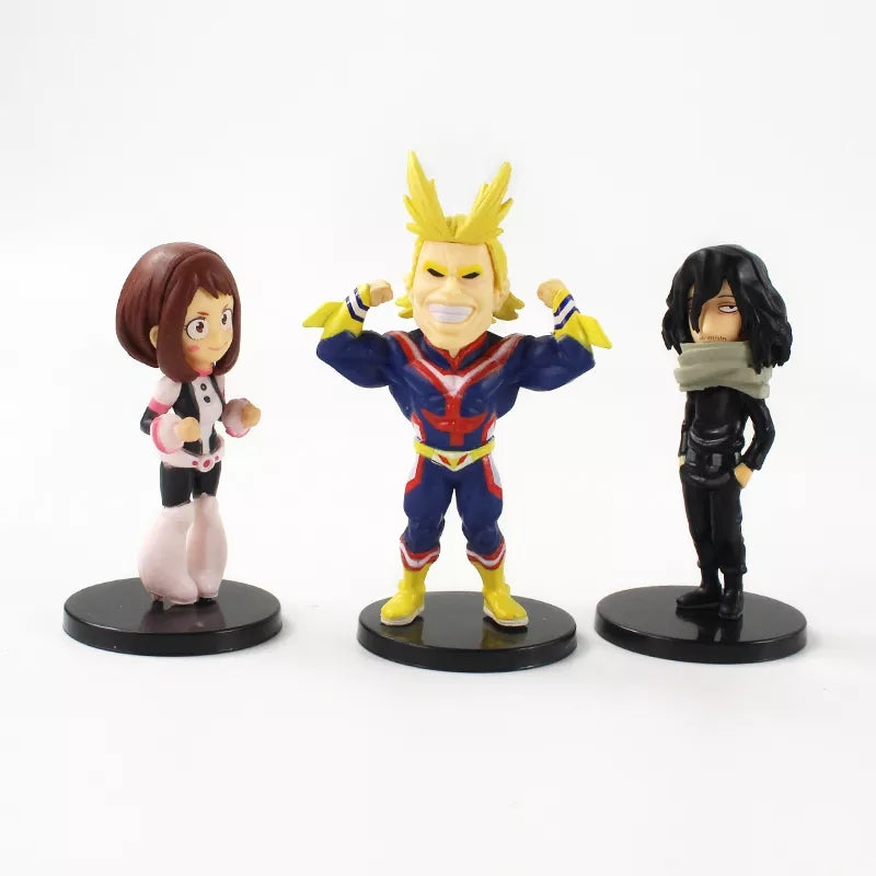 My hero academia lot de 9 figurines shoto midoria deku all might bakugo