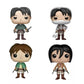 Funko pop l'atraque des titans figurine levi eren ou mikasa