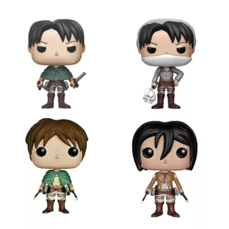 Funko pop l'atraque des titans figurine levi eren ou mikasa