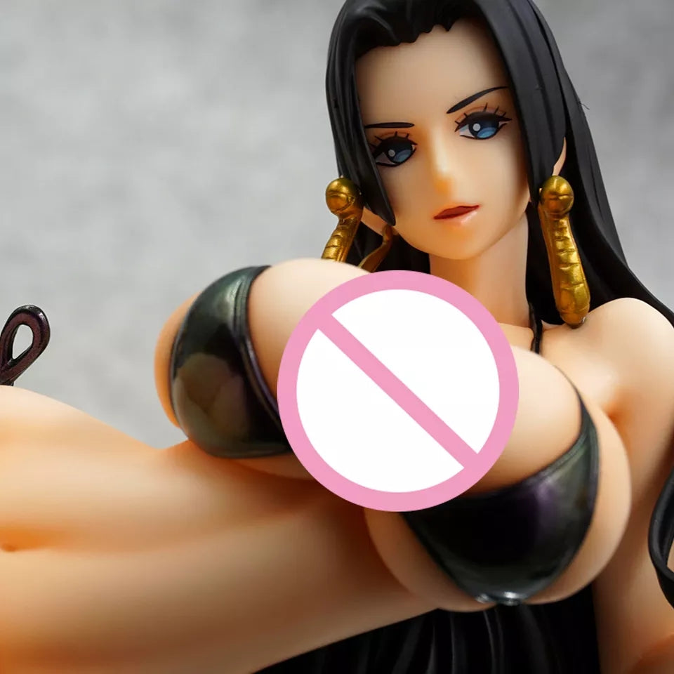 One piece figurine sexy boa hancock en maillot de bain detachable statuette collection 19 cm