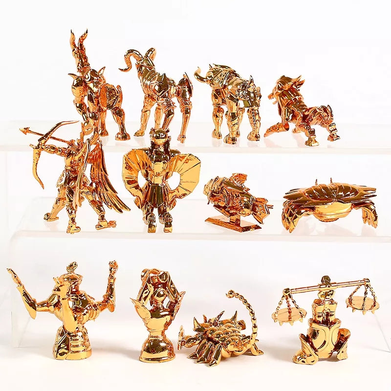 Figurine saint seiya les 12 armures des chevaliers d'or 3 a 6cm