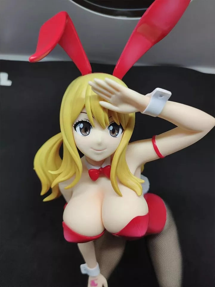 Fairy tail figurine sexy lucy heartfila statuette decoration collection manga