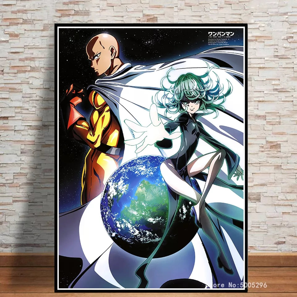 Toile one punch man haute qualité en coton