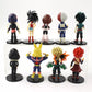 My hero academia lot de 9 figurines shoto midoria deku all might bakugo