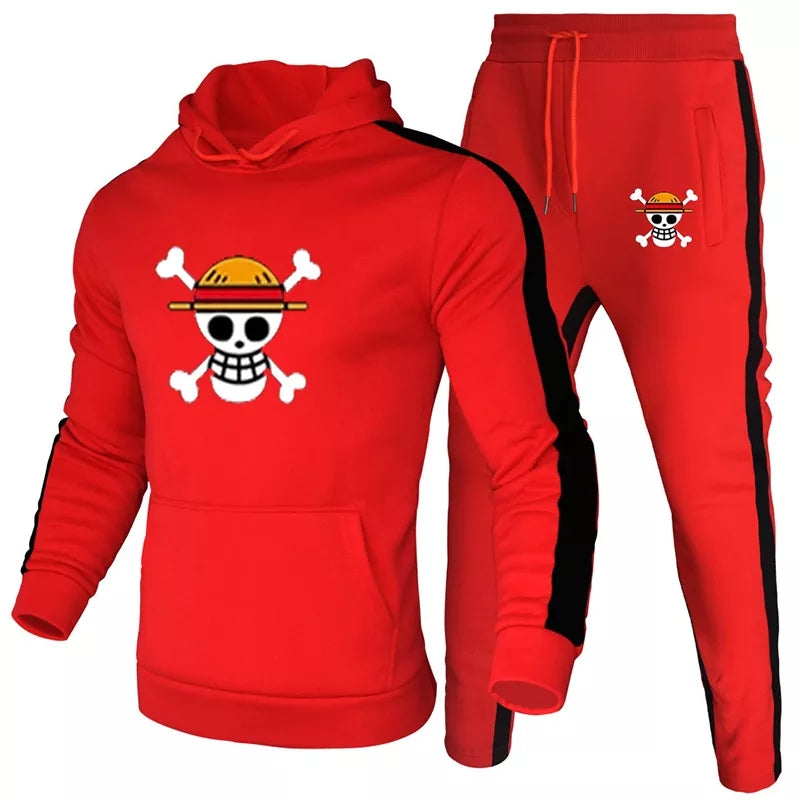 One piece ensemble sport pull a capuche et jogging collection manga