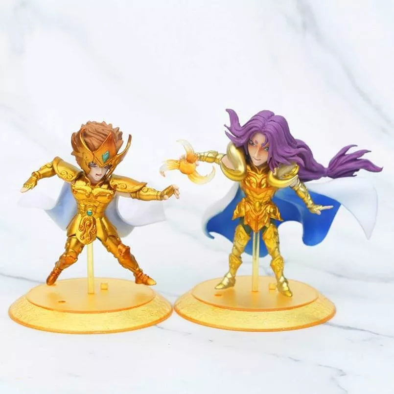 Figurines saint seiya lot de 5 pieces chevalier d'or 10cm