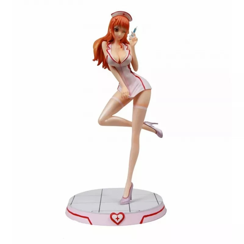 One piece figurine sexy nami infirmiere 30 cm statuette collection adulte manga