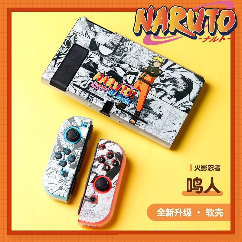 Naruto coque souple pour nintendo switch et protege joy con