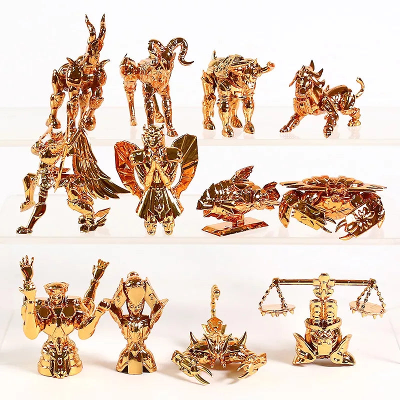 Figurine saint seiya les 12 armures des chevaliers d'or 3 a 6cm