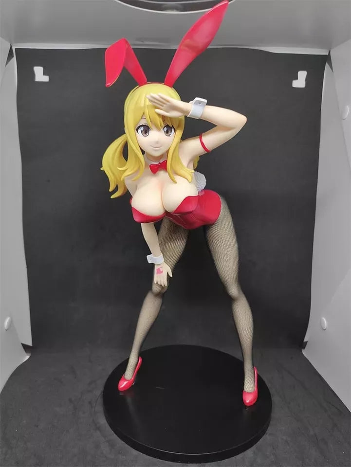 Fairy tail figurine sexy lucy heartfila statuette decoration collection manga