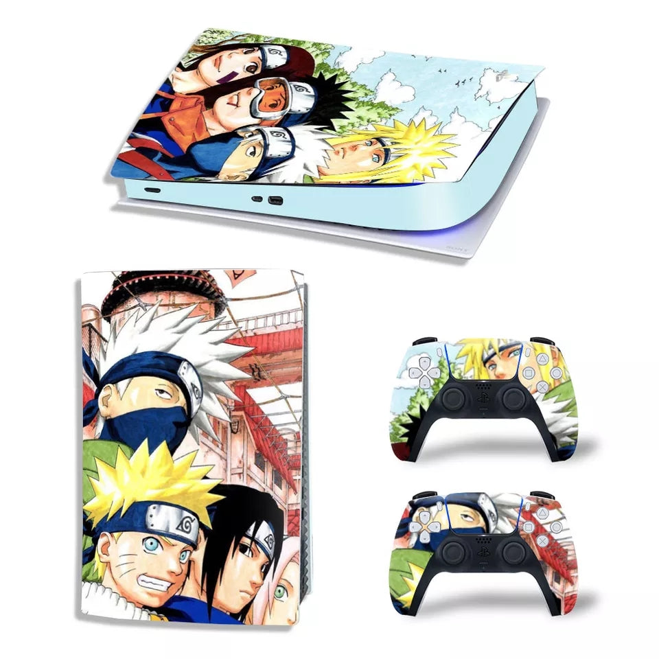 Skin naruto pour playstation 5 autocollant vinyle pour manette et console