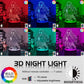 Demon slayer veilleuse 16 couleurs lampe led decoration manga