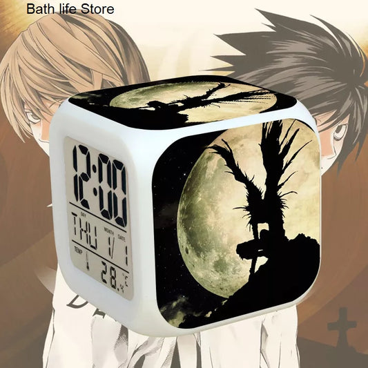 Death note reveil 7 couleurs fonction thermometre veilleuse decoration collection manga