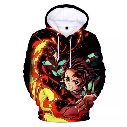 Pull demon slayer  sweat a capuche tanjiro nezuko kamado shoto