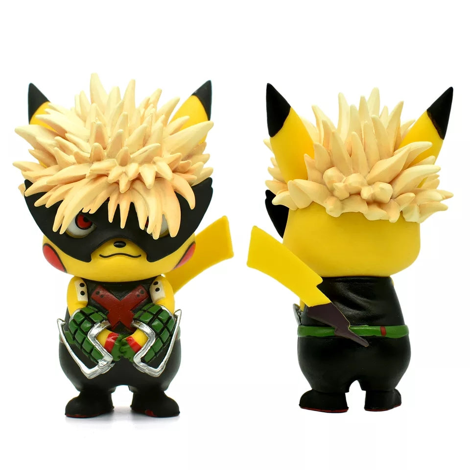 Pokemon figurine pikachu my hero academia deku all might ou bakugo