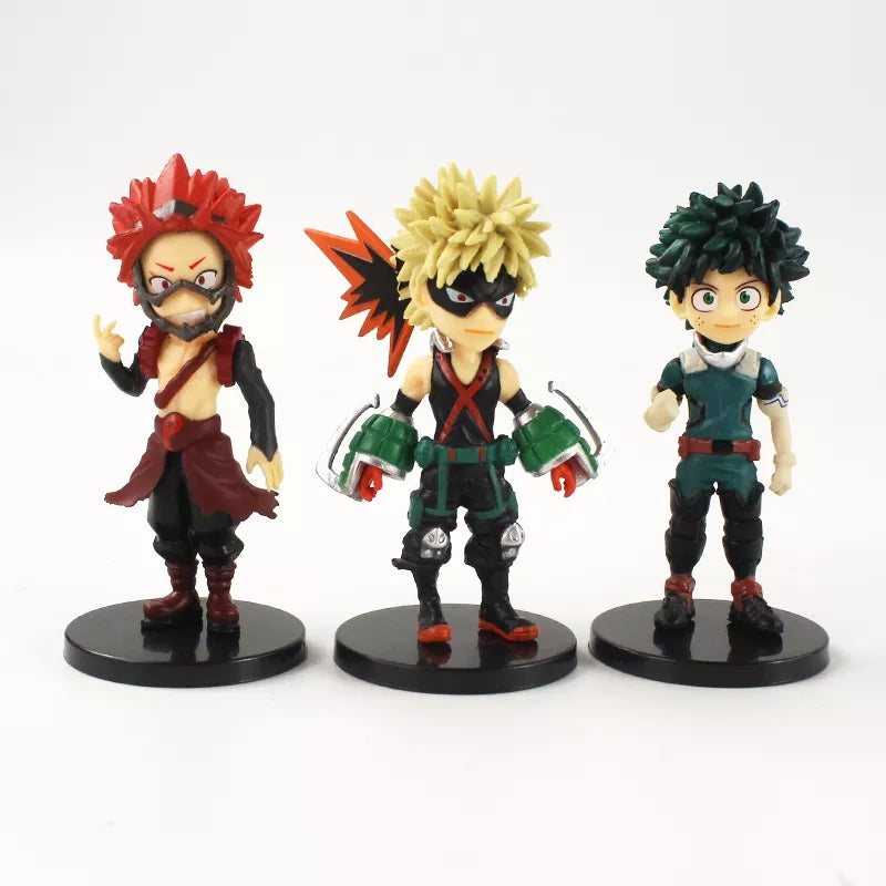 My hero academia lot de 9 figurines shoto midoria deku all might bakugo