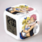 Fairy tail reveil led 7 couleurs fonction thermometre veilleuse decoration collection manga