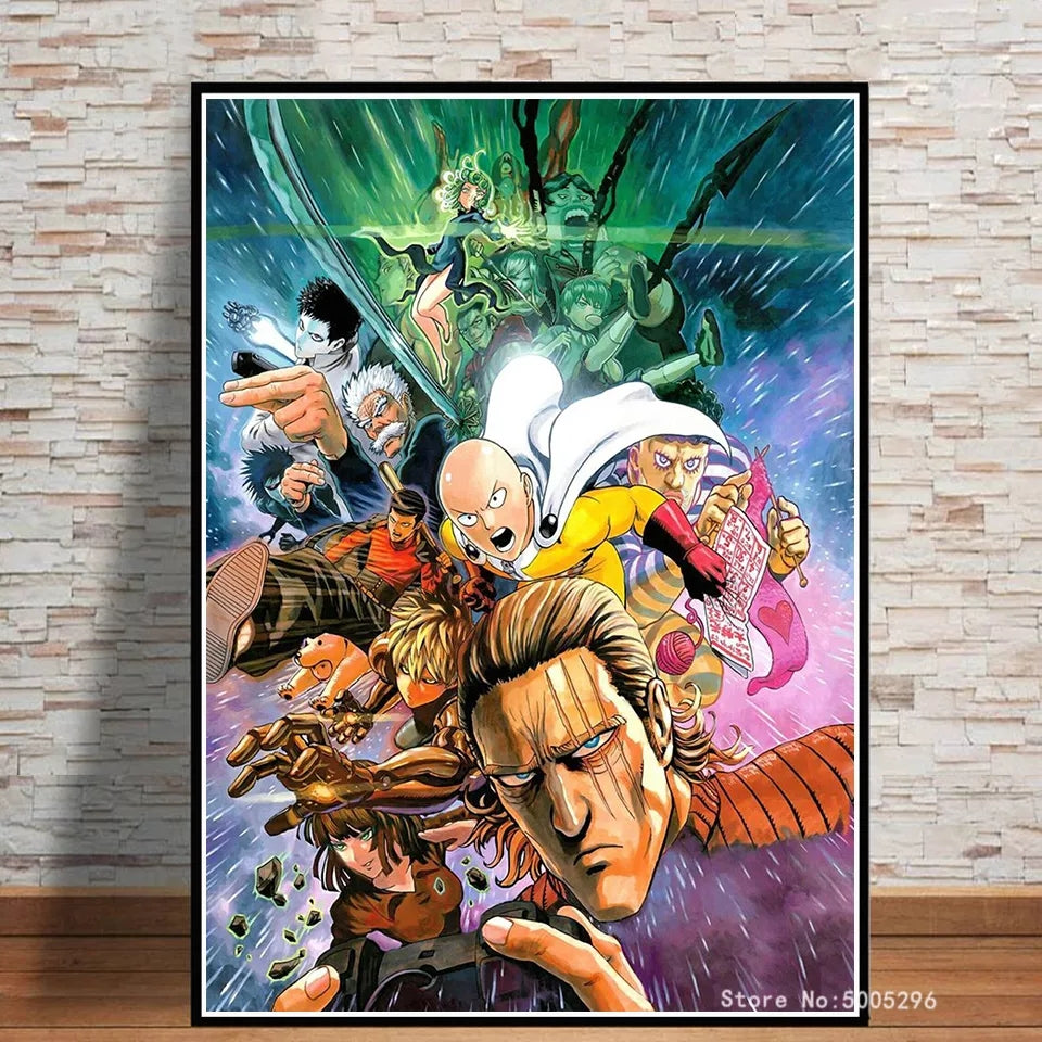 Toile one punch man haute qualité en coton