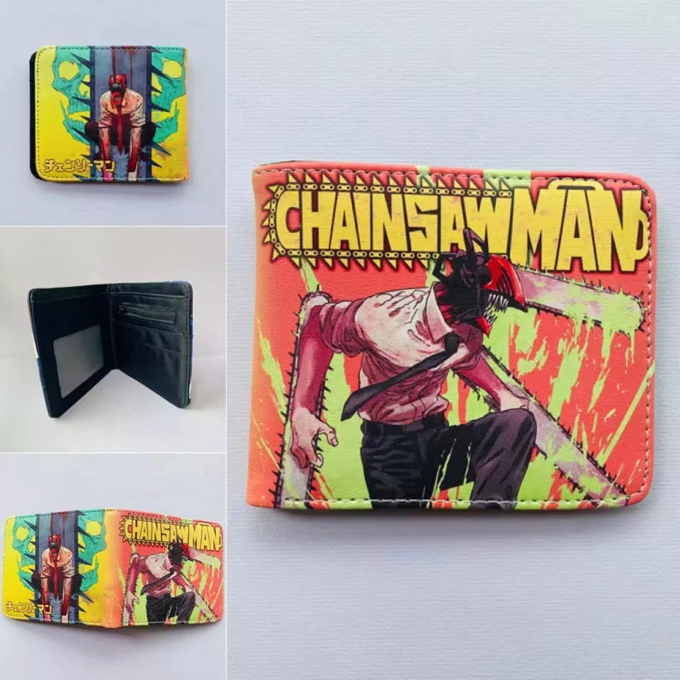 Porte monnaie chainsaw man portefeuille denji