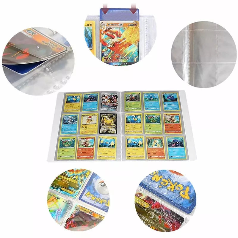Album carte pokemon classeur pikachu protection 540 emplacement 30 pages