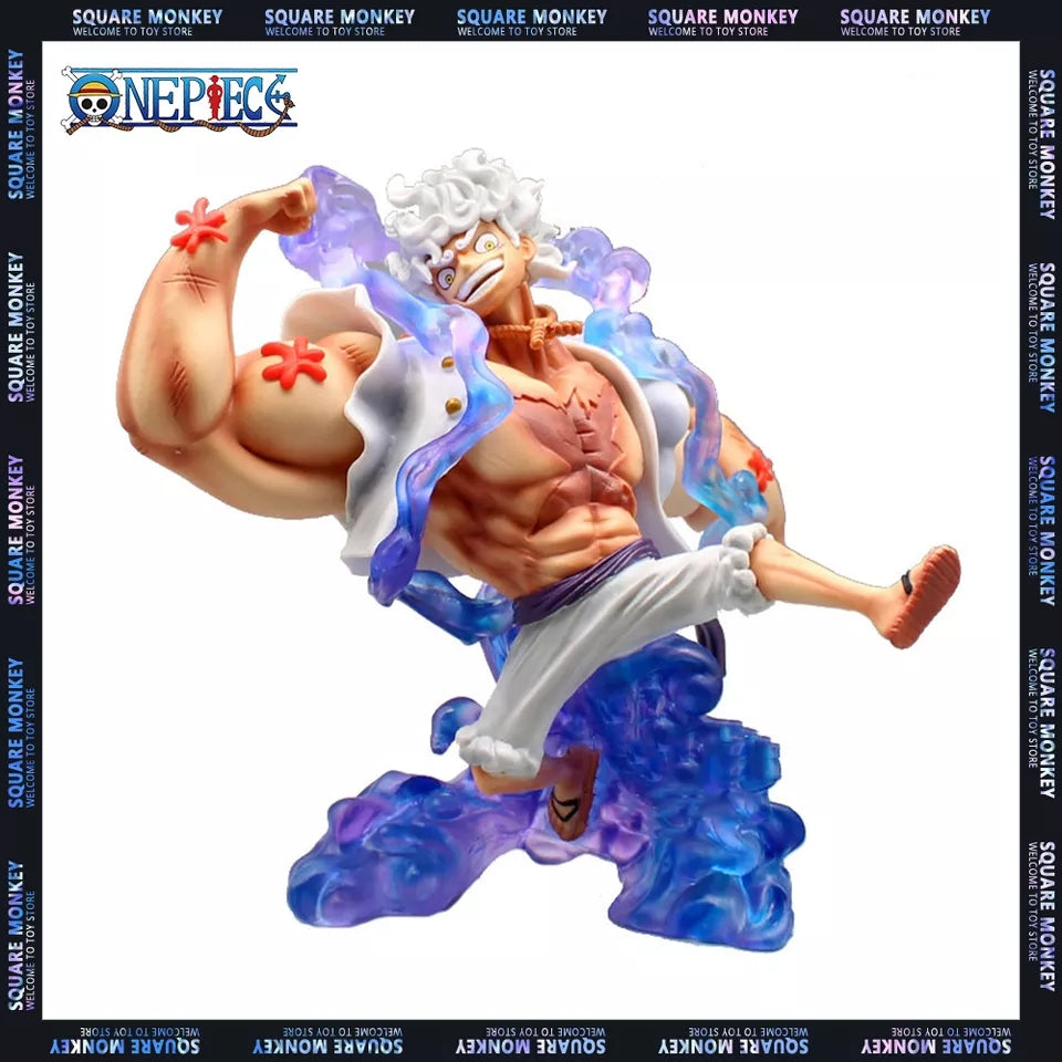 Figurine One Piece luffy gear 5 Figure GK Fifth Gear Luffy Nika Figure Muscular Man Hercules PVC Action Figure Toy Collectible Model Doll Kids Gift 18 cm