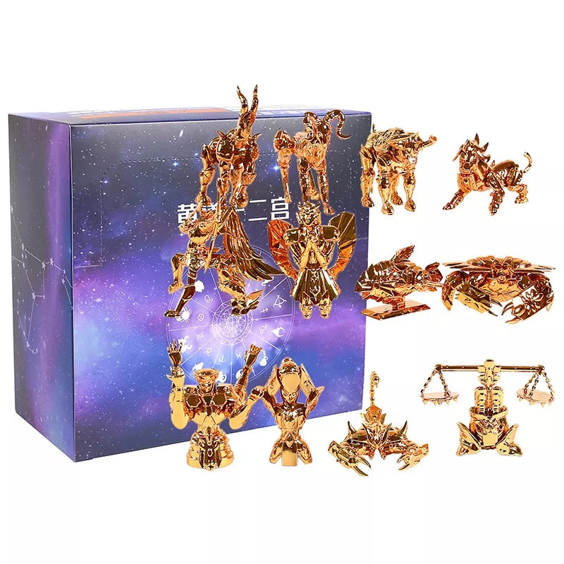 Figurine saint seiya les 12 armures des chevaliers d'or 3 a 6cm