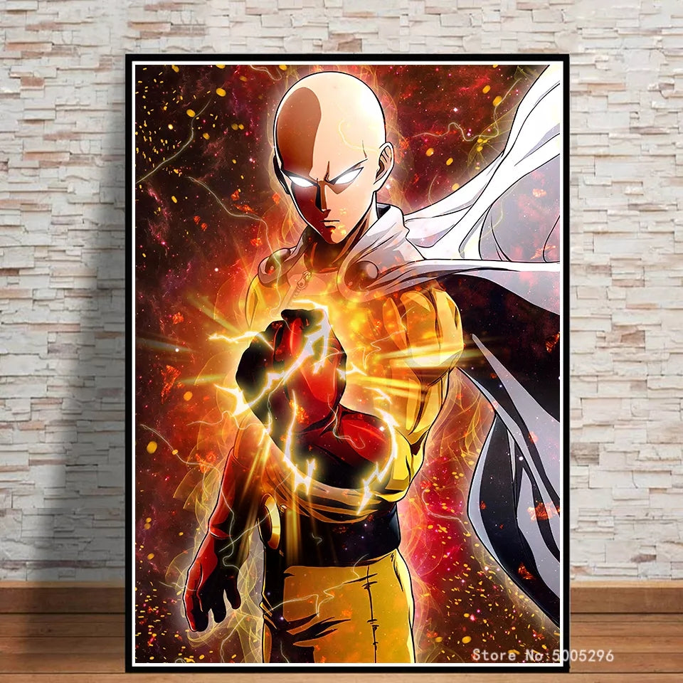 Toile one punch man haute qualité en coton