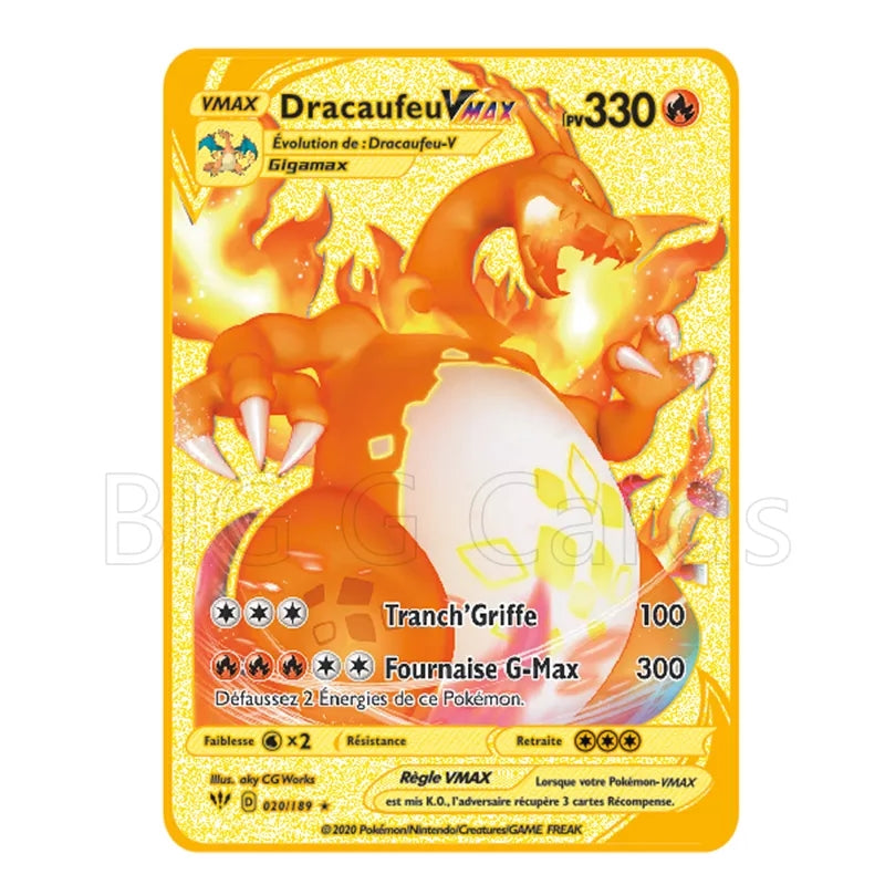 Pokemon cartes metal version francaise 12 pieces