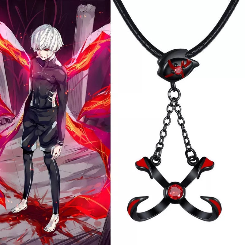 Tokyo ghoul collier ras du cou  pendentif ken kaneki cosplay manga