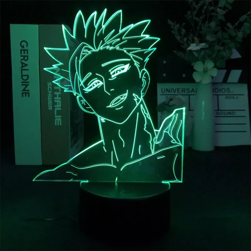 Sevens deadly sins veilleuse 16 couleurs lampe led decoration manga meliodas ban