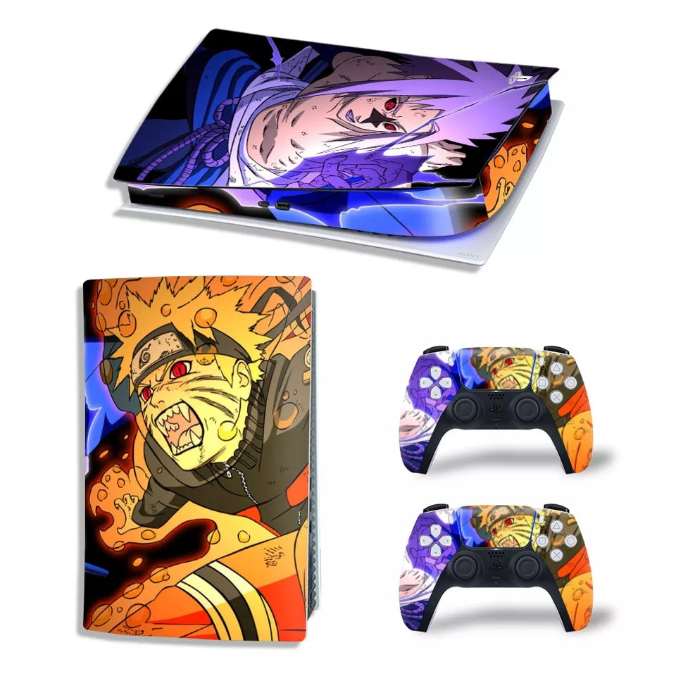 Skin naruto pour playstation 5 autocollant vinyle pour manette et console