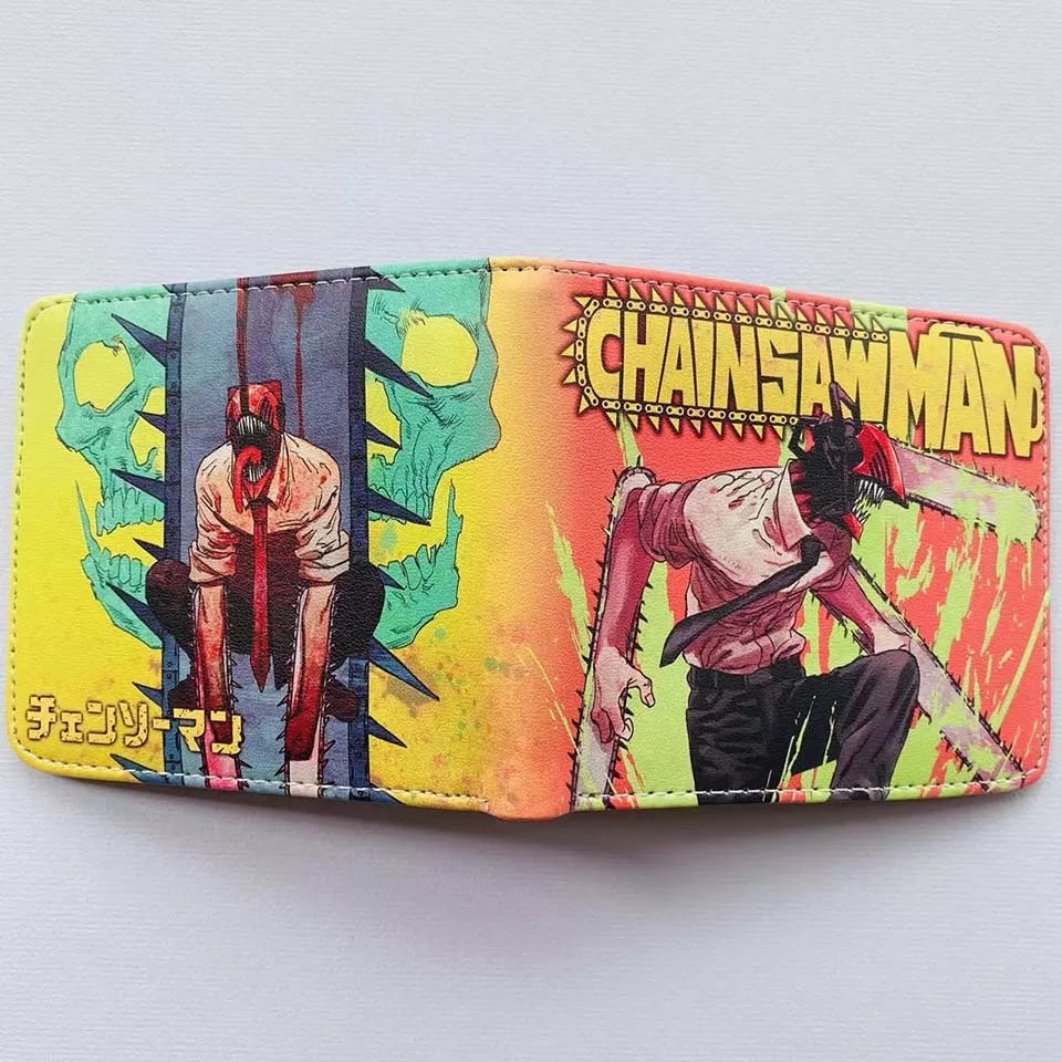 Porte monnaie chainsaw man portefeuille denji