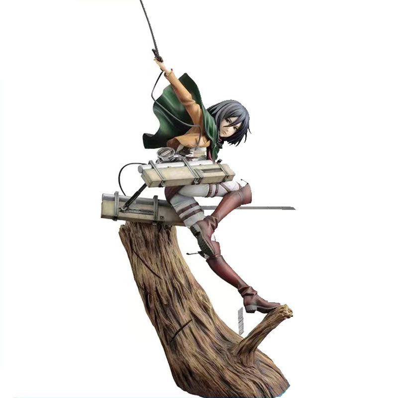 Figurine l'attaque des titans  statuette mikasa 30cm