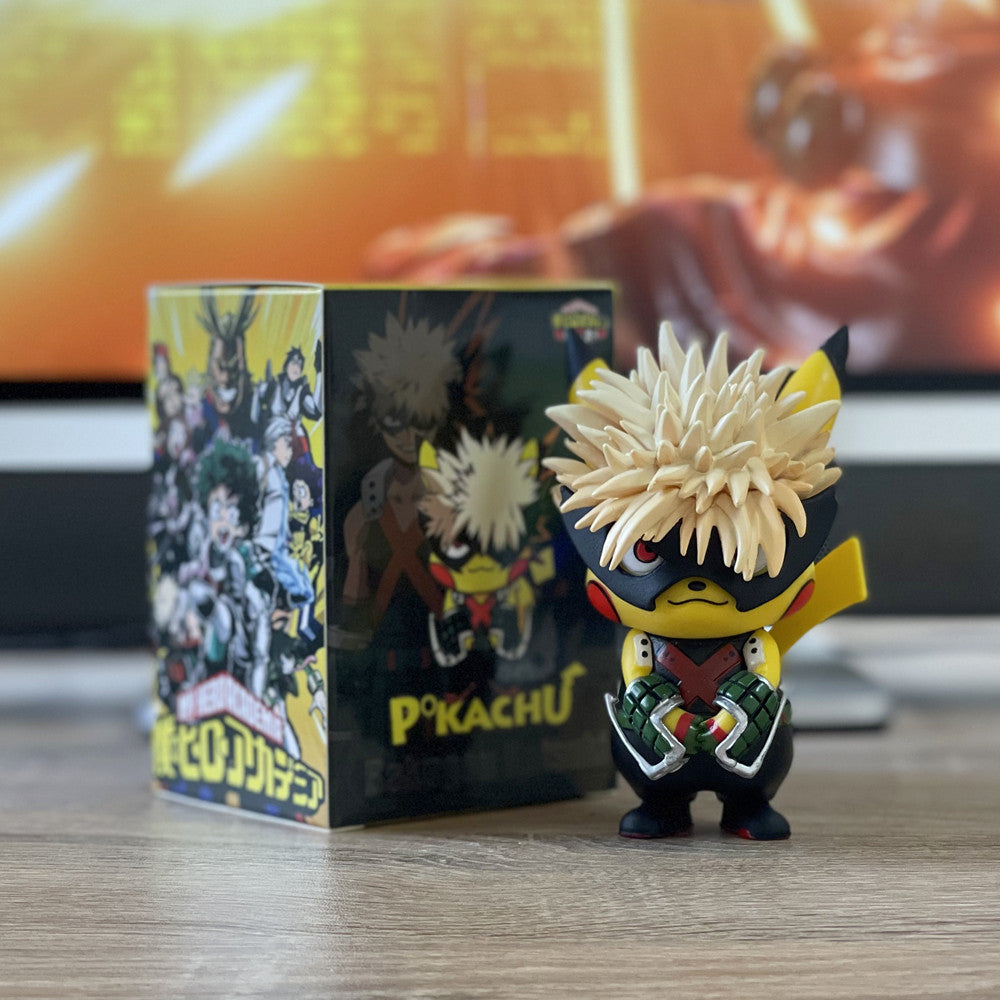 Pokemon figurine pikachu my hero academia deku all might ou bakugo