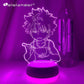 Hunter X hunter veilleuse 16 couleurs lampe led avec telecommande collection manga motif kirua