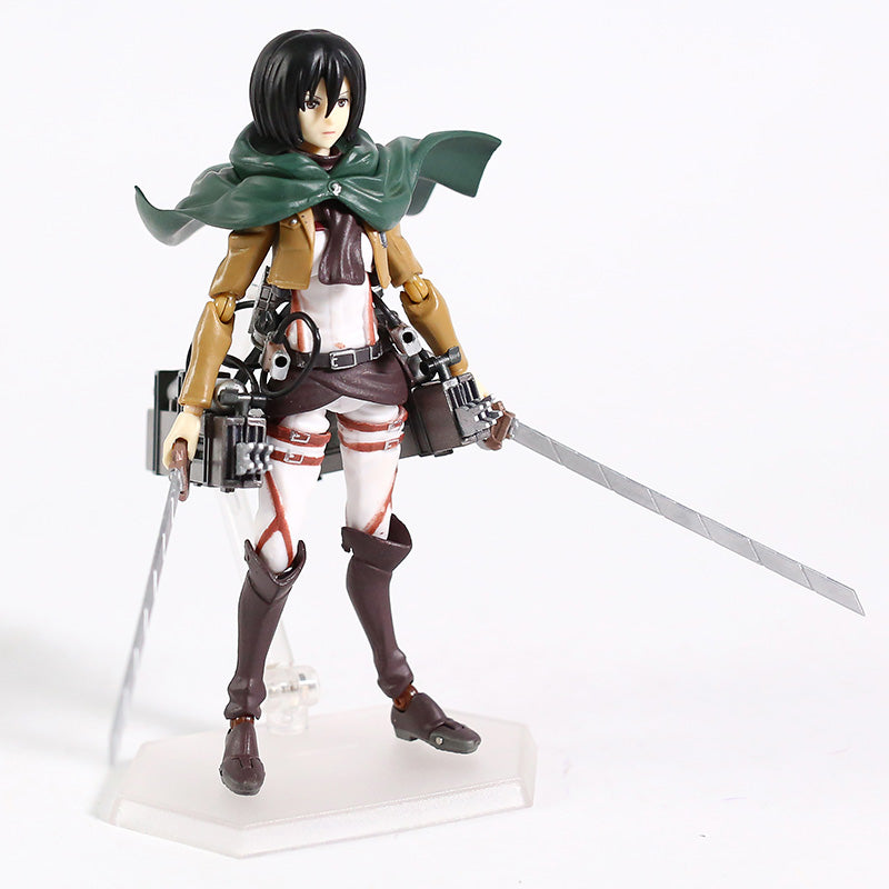 Figurine mikasa l'attaque des titans statuette collection manga shingeki no kyojin