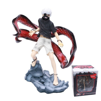 Tokyo ghool figurine ken kaneki statuette collection manga tete interchangeable 24cm