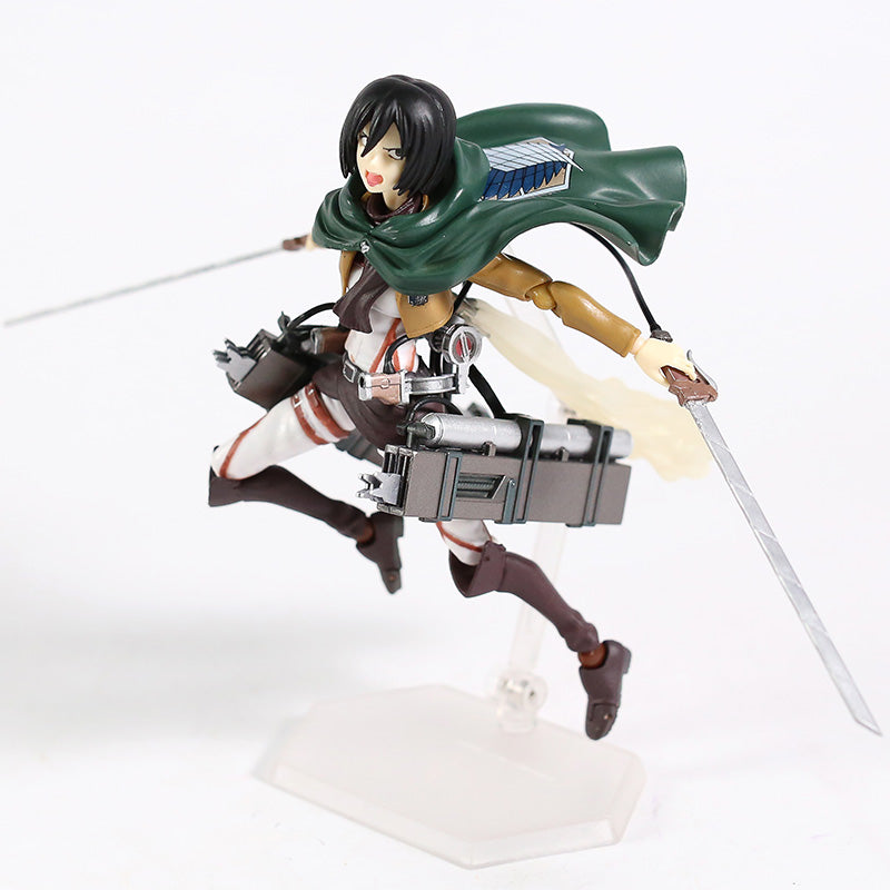 Figurine mikasa l'attaque des titans statuette collection manga shingeki no kyojin