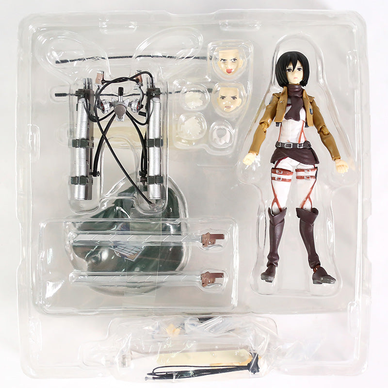 Figurine mikasa l'attaque des titans statuette collection manga shingeki no kyojin